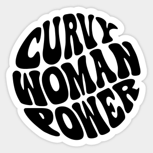 Curvy Woman Power Sticker